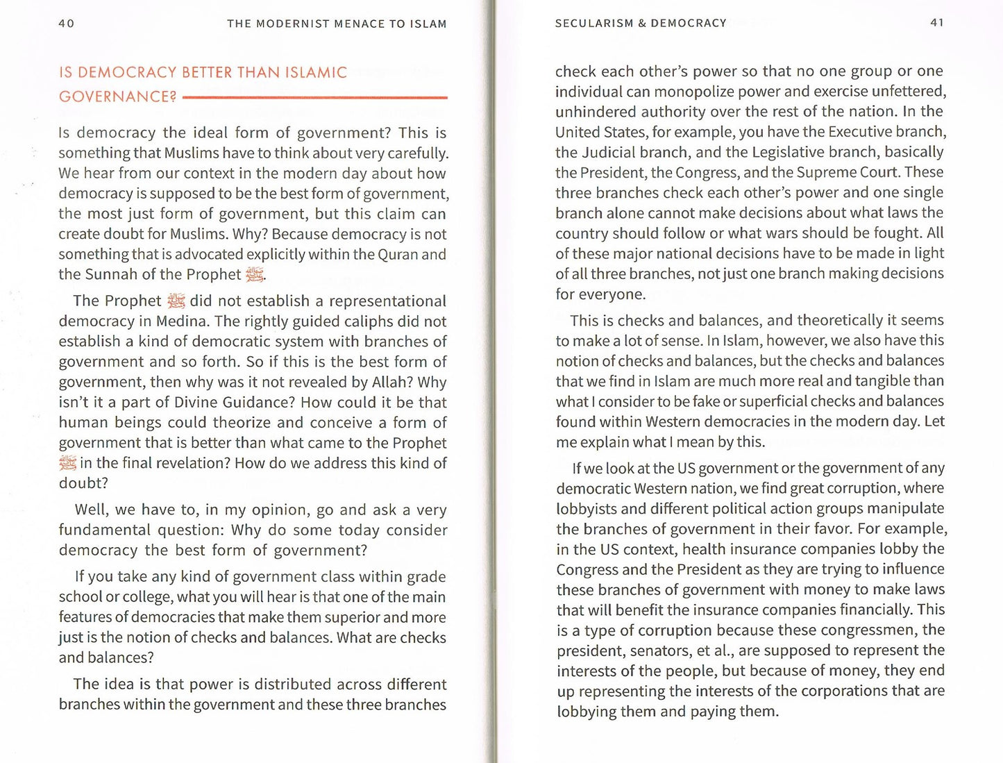 The Modernist Menace To Islam-A Muslim Critique of Modern -Isms