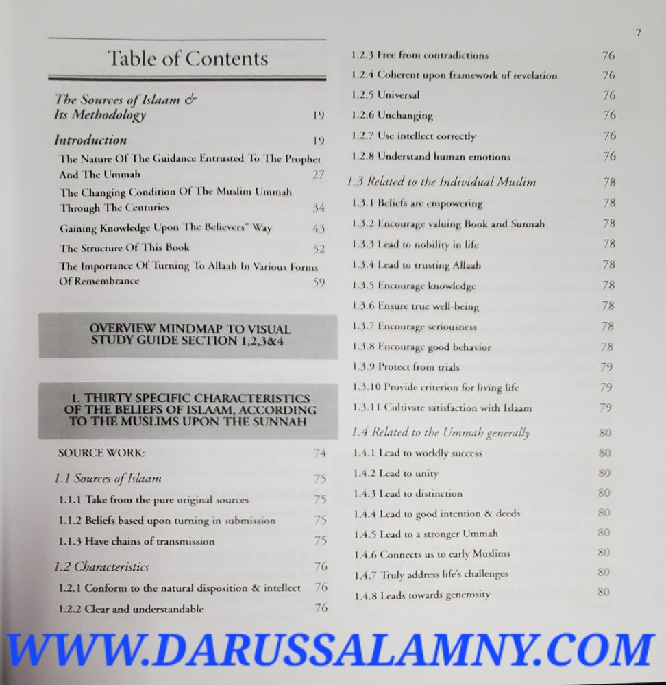 The Sources of Islaam &amp; Its Methodology A Visual Study Guide