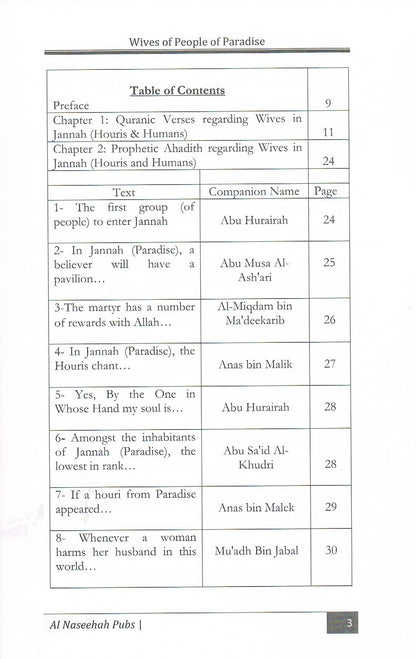 Wives of People of Paradise Houris and Humans
